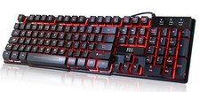 Rii RK100 3 Colors LED Backlit Mechanical Feeling USB Wired Multimedia Office... picture