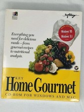 Key Home Gourmet Cd-rom Nutritional Analysis Heathy Recipe Fitness Gourmet Rare picture