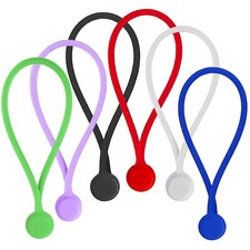 6 Pack Reusable Magnetic Silicone Cable Twist Ties Perfect Smart Home Gadgets picture
