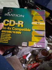 5 Pack Imation CD-R 1X-4X Compatible 650MB/ 74 Min. Brand New Sealed  picture