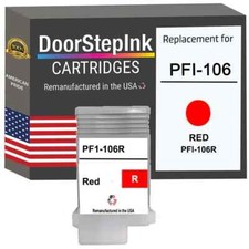 DoorStepInk Compatible Ink Cartridges For Canon PFI-106 Red 130mL-USA picture