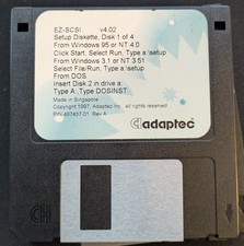 Adaptec SlimSCSI 1460 APA-1460D OEM Original Driver Floppy Disks PCMCIA SCSI picture