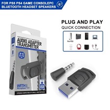 Bluetooth Transmitter Wireless Receiver for PS5 PS4 PC USB Dongle Audio Adapter picture