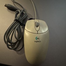 Vintage Logitech Scroll Wheel PS/2 Mouse Model M-C48 Excellent Condition picture