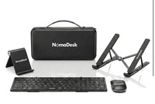 NomaDesk DeskMate Pro Travel Workstation Bluetooth Keyboard Mouse Combo NEW picture