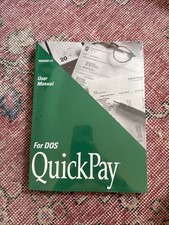 QuickPay Version 3 for DOS User Manual Intuit 1993 Payroll Software Guide picture