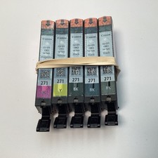 Canon CLI-271 Standard Ink Cartridge Lot of 5 (3x Black, 1x Yellow, 1x Magenta) picture