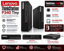 NEW Lenovo ThinkStation P340 Tiny PC -  No CPU/RAM/HDD - Barebone PC only picture