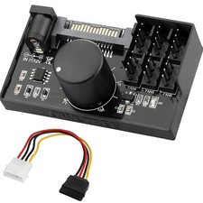 4 Pin 12V PWM Fan Controller 6 Fans Supported , PC Fan Adapter Hub Powered by... picture