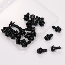M4x10mm VESA Wall Mount Screws - 20 PCS with Lock Washers Included picture