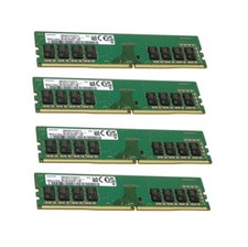 Samsung 32GB 4X8GB DDR4 3200MHz PC4-25600 1RX8 UDIMM Memory Ram M378A1K43EB2-CWE picture