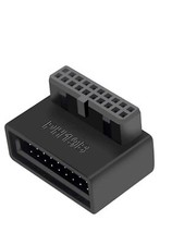 USB 3.0 90 Degree Motherboard Adapter 19 Pin/20 Pin Male to Female Extension ... picture