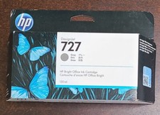 Genuine HP 727 Gray 130ml B3P24A DesignJet T900 T1500 T2500 Exp. Sep 2024 picture