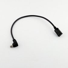 1pcs GPS Mini 5 Pin USB Male To Female Down Angle Data Charge Adapter Cable Cord picture