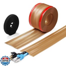ZhiYo 8.2ft Cord Cover Floor, PVC Cord Covers for Wires on Floor, Soft Floor  picture
