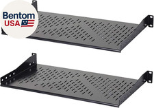 1U Universal Server Shelf Vented Rack Mount Cantilever Shelf 10