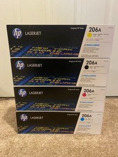 Genuine OEM HP 206A Toner Cartridge Set W2110A W2111A W2112A W2113A New picture
