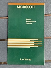 MICROSOFT Quick Reference Guide F/ CP/M-80 Operating System 2.2 F/ SoftCard 1982 picture